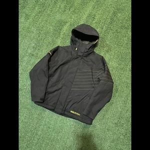 Burton Dry Ride Kids Snow Jacket Size M Black Ski Jacket Waterproof